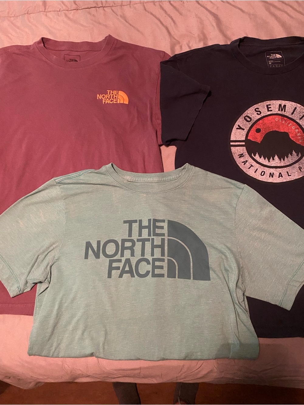 The North Face Men's Short Sleeve Logo Tee - Mint-Blue-Pink